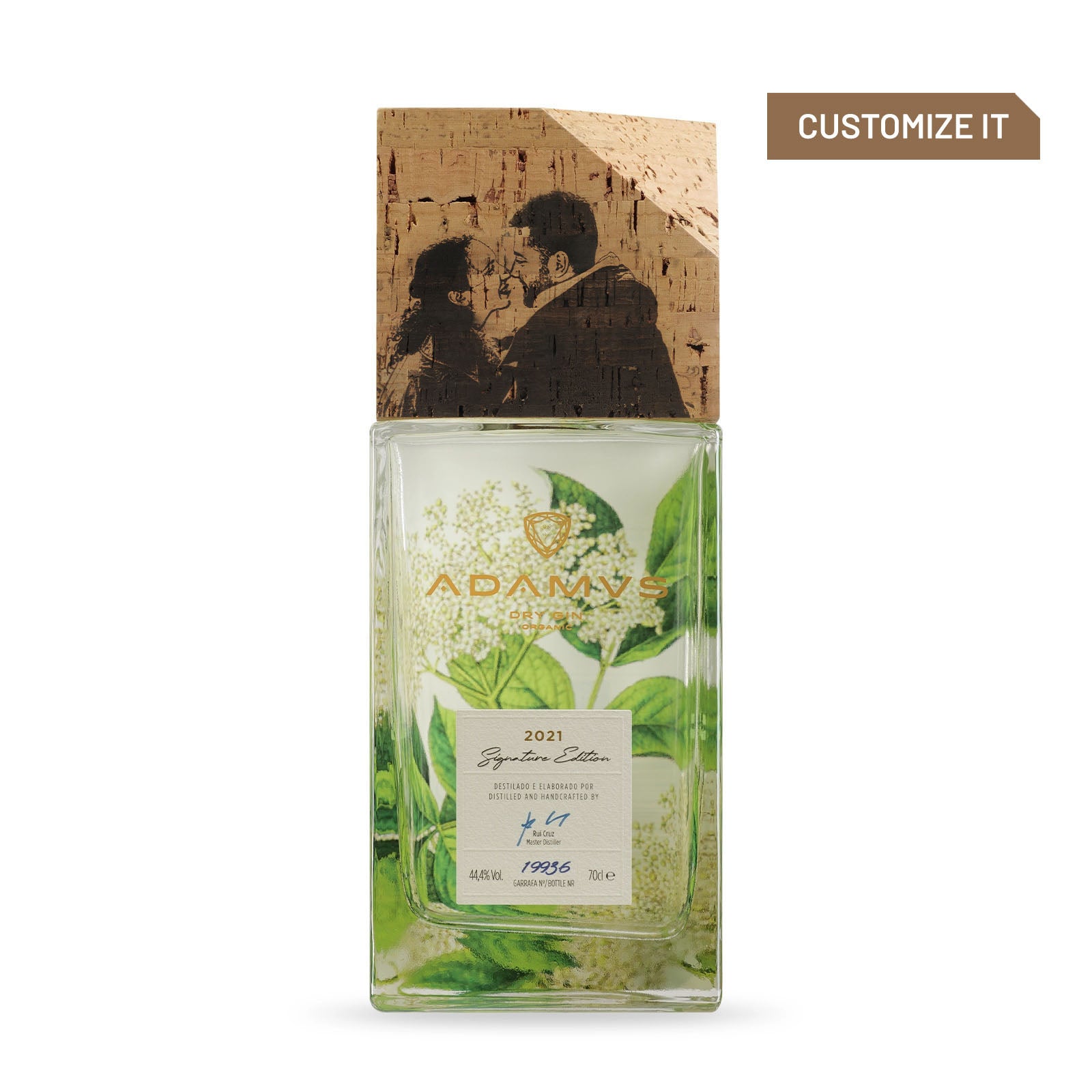 Adamus Organic Dry Gin Signature Edition 2021 70cl (Tapón de Corcho) Personalizada