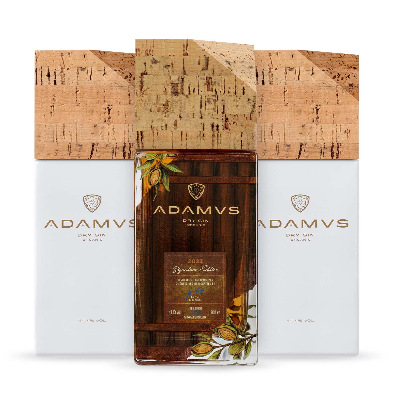 Adamus Pack of 2 Organic Dry Gin 70cl & 1 Signature Edition 2023 70cl