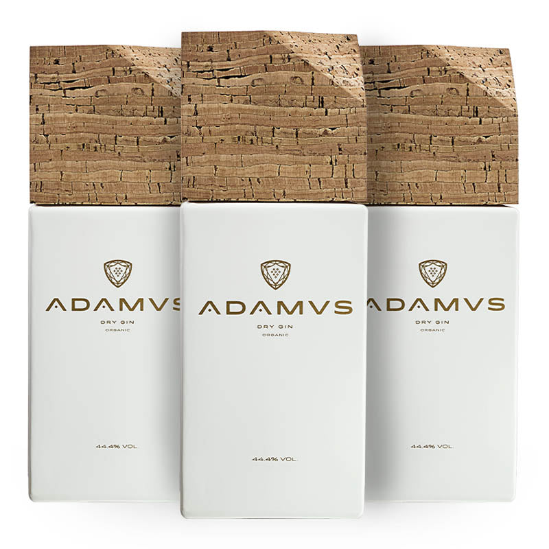 Adamus Pack of 3 Organic Dry Gin 70cl